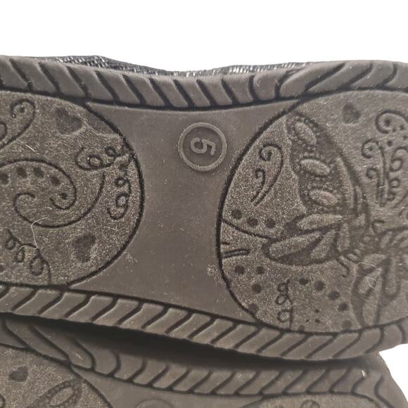 Jumping Beans Girls Black Slip on Boots with Bow Size 5 Toddler Winter Boots - Picture 13 of 14